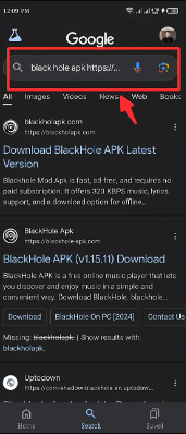 download blackhole apk step 2